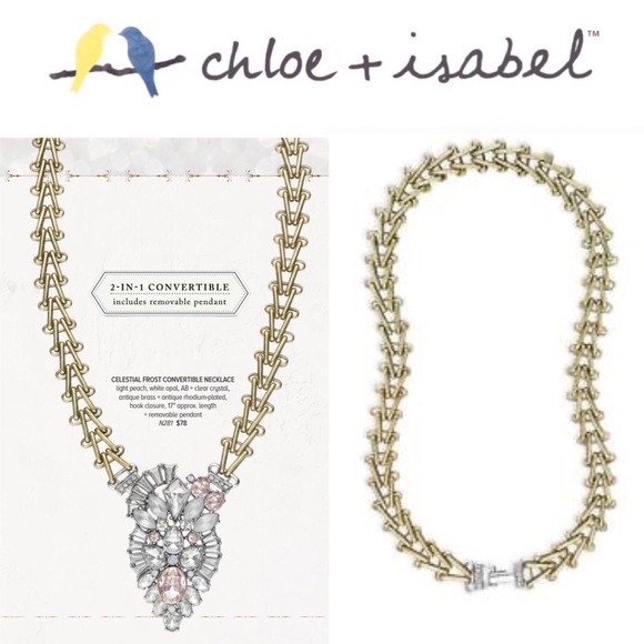 🆕 Celestial Frost Convertible Necklace c+i N281